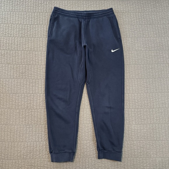 Nike Sportswear Club Fleece Jogger Men Large Blue Tapered Sweatpants Workout Gym - Picture 1 of 12
